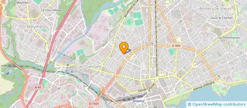 localisation de l'entreprise MONSIEUR BORIS BOURGEL à ANNECY