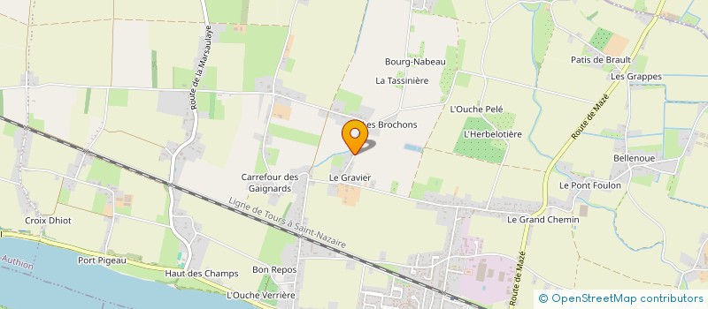 localisation de l'entreprise MONSIEUR BORIS BOURMAULT  LOIRE-AUTHION