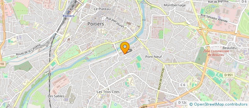 localisation de l'entreprise MONSIEUR BORIS BROCHAIN à POITIERS