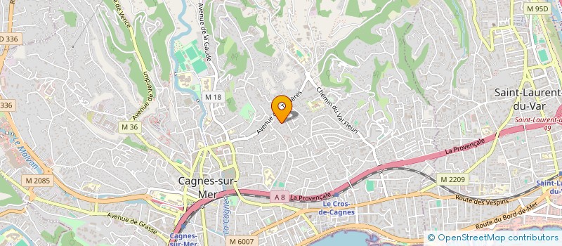 localisation de l'entreprise MONSIEUR BORIS CALLEJA à CAGNES-SUR-MER