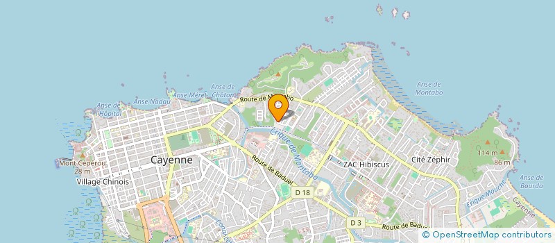 localisation de l'entreprise MONSIEUR BORIS CHONG-SIT  CAYENNE