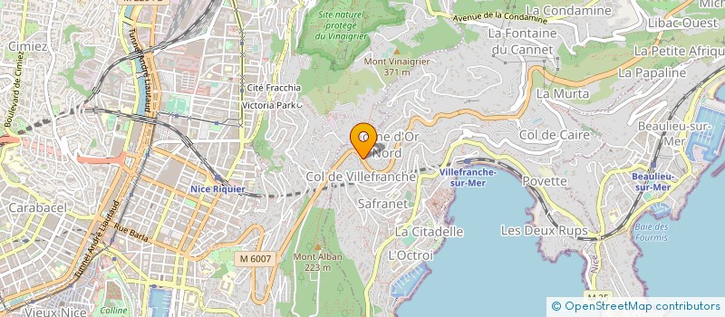 localisation de l'entreprise MONSIEUR BORIS CINDRIC à VILLEFRANCHE-SUR-MER