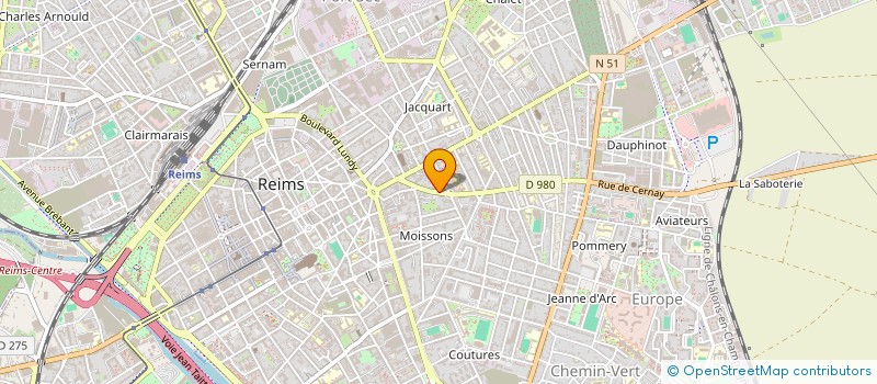 localisation de l'entreprise MONSIEUR BORIS CLAUD  REIMS