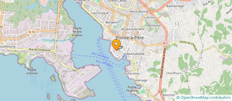 localisation de l'entreprise MONSIEUR BORIS CORENTHIN à POINTE-A-PITRE