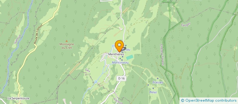 localisation de l'entreprise MONSIEUR BORIS COTTIER  CHEZERY-FORENS