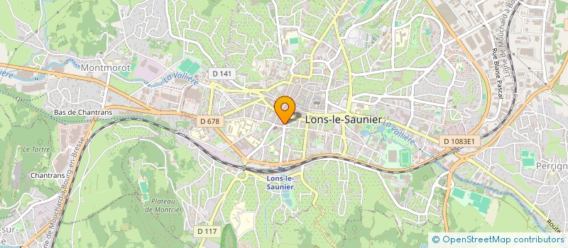 localisation de l'entreprise MONSIEUR BORIS COUILLEROT à LONS-LE-SAUNIER