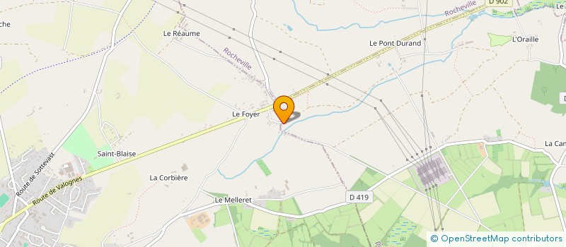 localisation de l'entreprise MONSIEUR BORIS COURBARON  ROCHEVILLE