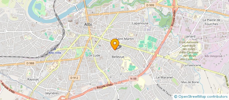 localisation de l'entreprise MONSIEUR BORIS CUDZA  ALBI