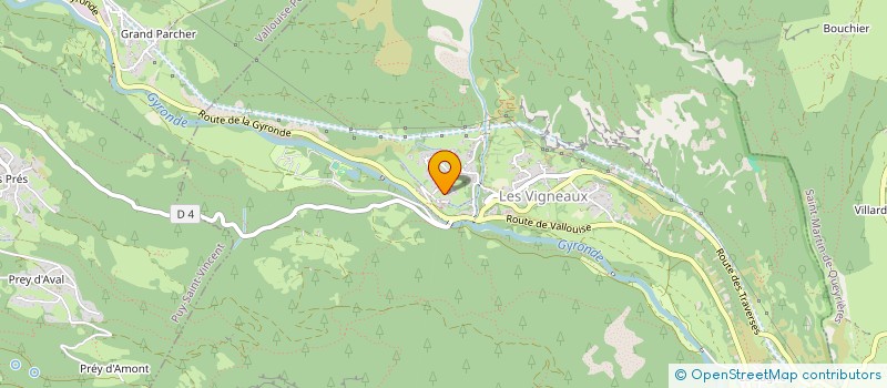 localisation de l'entreprise MONSIEUR BORIS DEBEAUNE  LES VIGNEAUX