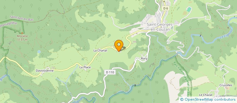 localisation de l'entreprise MONSIEUR BORIS DEBIEVRE  SAINT-GEORGES-EN-COUZAN