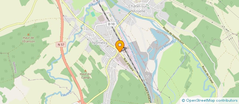 localisation de l'entreprise MONSIEUR BORIS DELAVILLE  CHATEL-SUR-MOSELLE