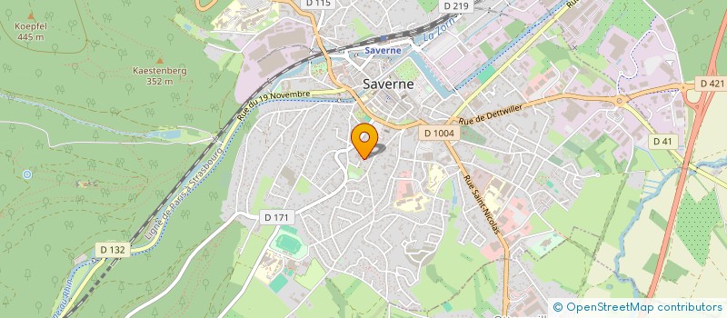 localisation de l'entreprise MONSIEUR BORIS DIEDERICH  SAVERNE