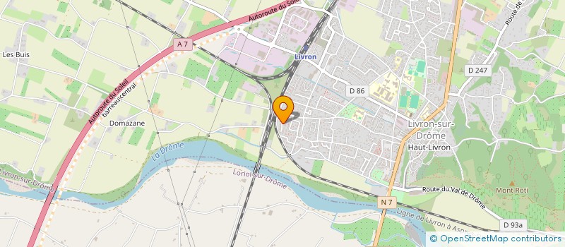 localisation de l'entreprise MONSIEUR BORIS DUPONT  LIVRON-SUR-DROME