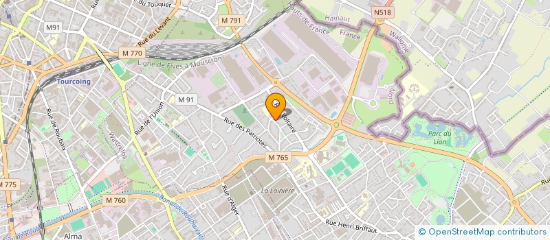 localisation de l'entreprise MONSIEUR BORIS FALEMPIN  WATTRELOS