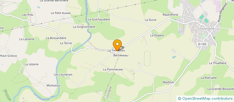 localisation de l'entreprise MONSIEUR BORIS GARANGER à LOUVIGNE