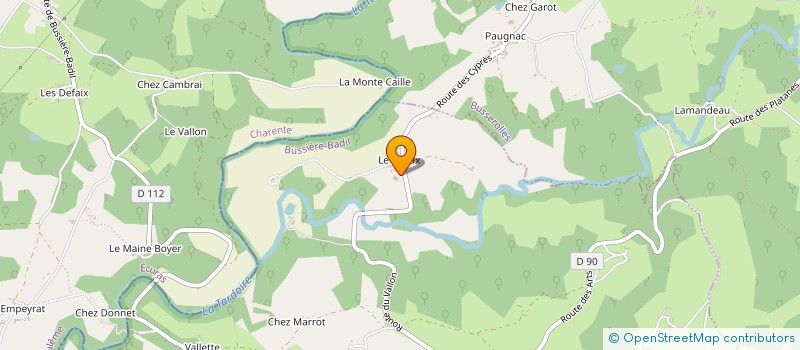 localisation de l'entreprise MONSIEUR BORIS GILARDIE à BUSSIERE-BADIL