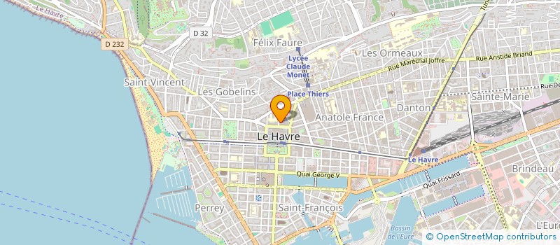 localisation de l'entreprise MONSIEUR BORIS GODEFROY  LE HAVRE