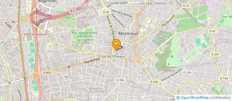 localisation de l'entreprise MONSIEUR BORIS GUILLAUD à MONTREUIL
