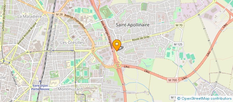 localisation de l'entreprise MONSIEUR BORIS HELIE  SAINT-APOLLINAIRE