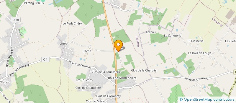 localisation de l'entreprise MONSIEUR BORIS HERNANDEZ  CORMERAY