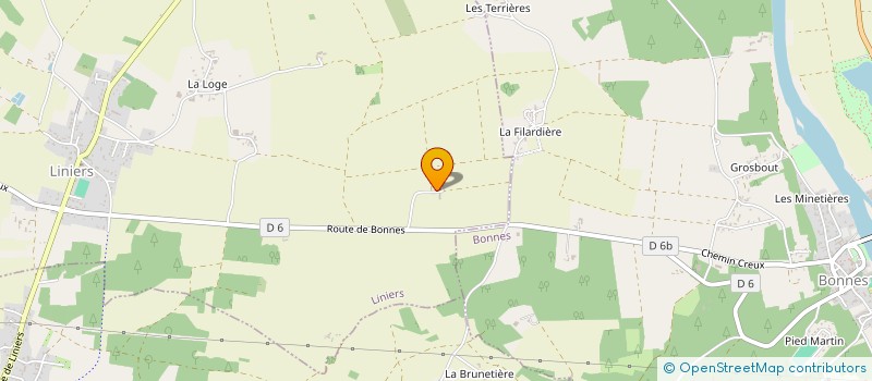 localisation de l'entreprise MONSIEUR BORIS HIVERT  LINIERS