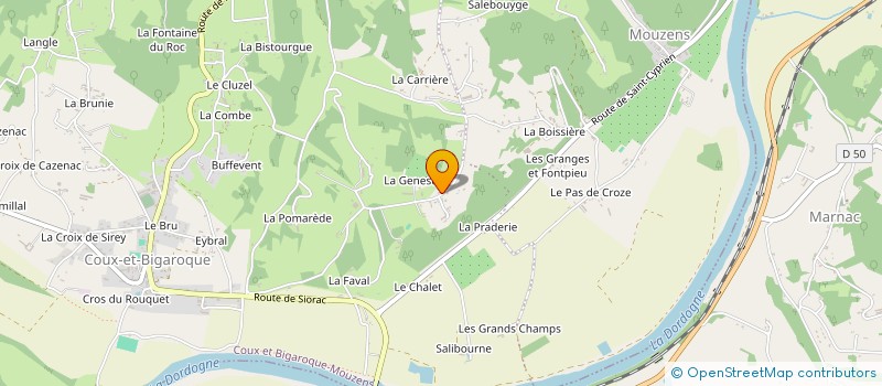 localisation de l'entreprise MONSIEUR BORIS HUGUENEL  COUX ET BIGAROQUE-MOUZENS