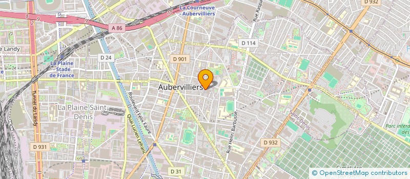 localisation de l'entreprise MONSIEUR BORIS HURTEL à AUBERVILLIERS
