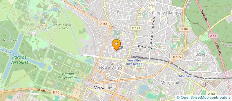 localisation de l'entreprise MONSIEUR BORIS HYPPOLITE à VERSAILLES