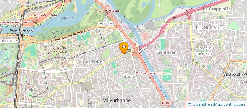 localisation de l'entreprise MONSIEUR BORIS KOUAMO NZETCHOUANG  VILLEURBANNE