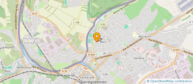 localisation de l'entreprise MONSIEUR BORIS KUCERA  SARREGUEMINES