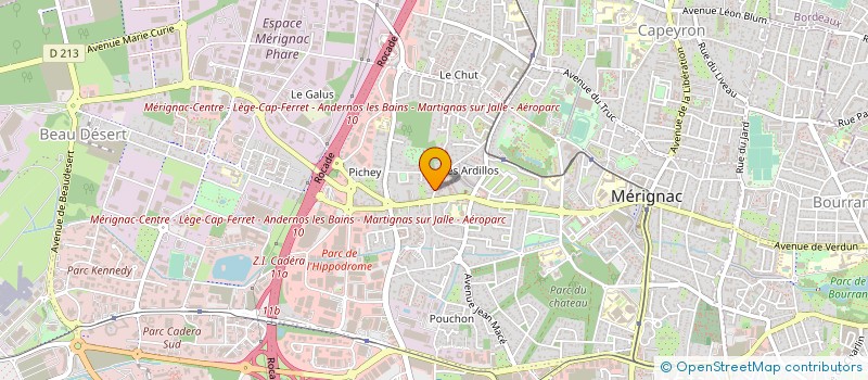 localisation de l'entreprise MONSIEUR BORIS LALANNE  MERIGNAC