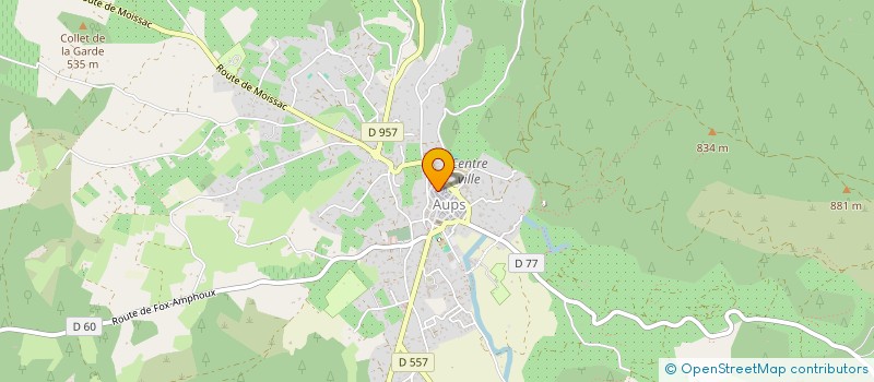 localisation de l'entreprise MONSIEUR BORIS LAURENTE  AUPS