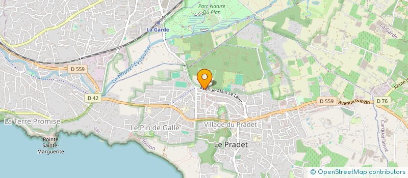 localisation de l'entreprise MONSIEUR BORIS LE GARREC  LE PRADET