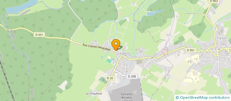 localisation de l'entreprise MONSIEUR BORIS LECORNE  GLAGEON