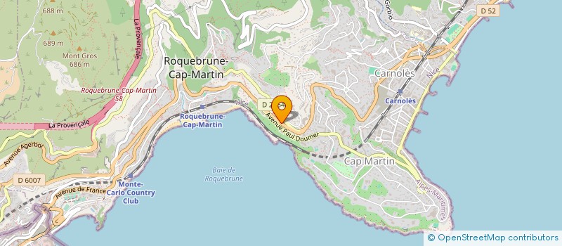 localisation de l'entreprise MONSIEUR BORIS LEREE à ROQUEBRUNE-CAP-MARTIN