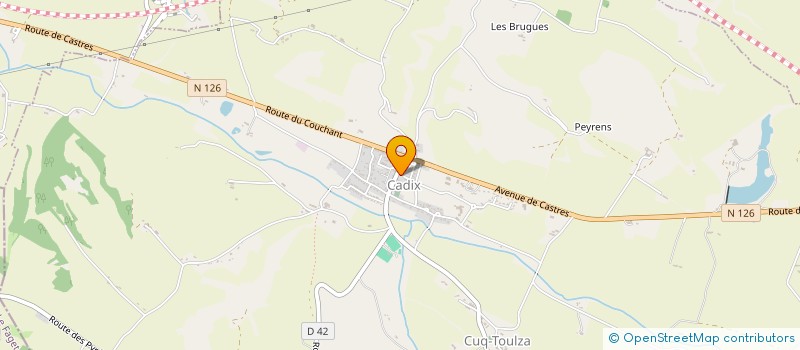 localisation de l'entreprise MONSIEUR BORIS LUFFE  CUQ-TOULZA