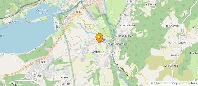 localisation de l'entreprise MONSIEUR BORIS MALLEIN  LES ORRES