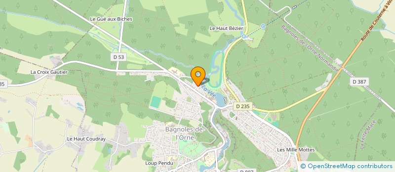 localisation de l'entreprise MONSIEUR BORIS MENZILDJIAN à BAGNOLES DE L'ORNE NORMANDIE