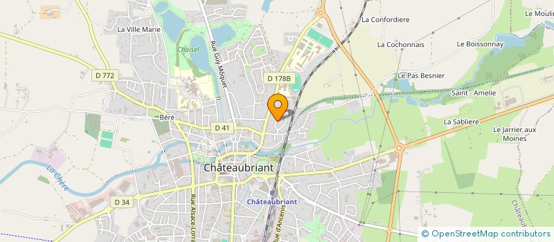 localisation de l'entreprise MONSIEUR BORIS MEUREE à CHATEAUBRIANT