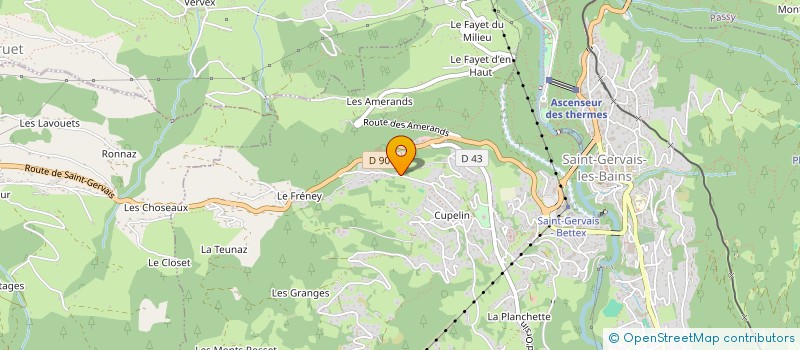 localisation de l'entreprise MONSIEUR BORIS MOLINIER  SAINT-GERVAIS-LES-BAINS