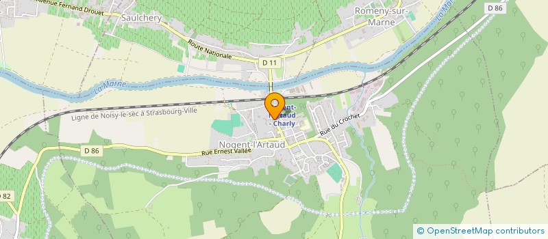 localisation de l'entreprise MONSIEUR BORIS NYA NGANWA  NOGENT-L'ARTAUD