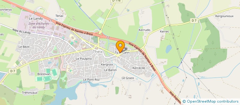 localisation de l'entreprise MONSIEUR BORIS PAING  THEIX-NOYALO