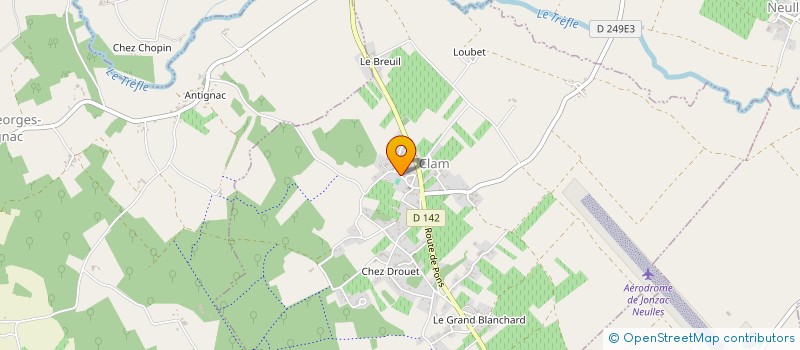 localisation de l'entreprise MONSIEUR BORIS PASQUIER  CHAMPAGNAC