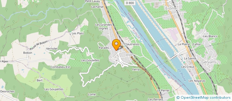 localisation de l'entreprise MONSIEUR BORIS PAUL MICHEL MONTET  VION