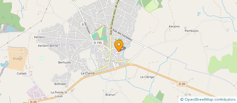 localisation de l'entreprise MONSIEUR BORIS PERRIN  SURZUR