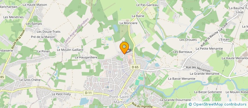 localisation de l'entreprise MONSIEUR BORIS PIERRE  PONT-SAINT-MARTIN