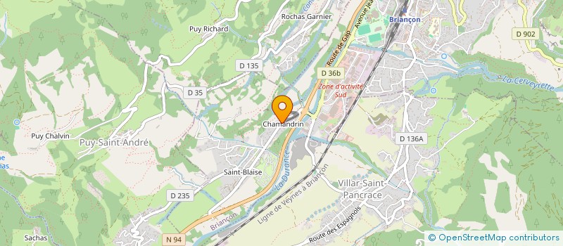 localisation de l'entreprise MONSIEUR BORIS PIVAUDRAN  BRIANCON