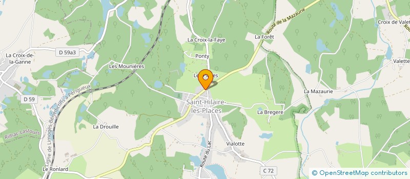 localisation de l'entreprise MONSIEUR BORIS PROVOT  SAINT-HILAIRE-LES-PLACES