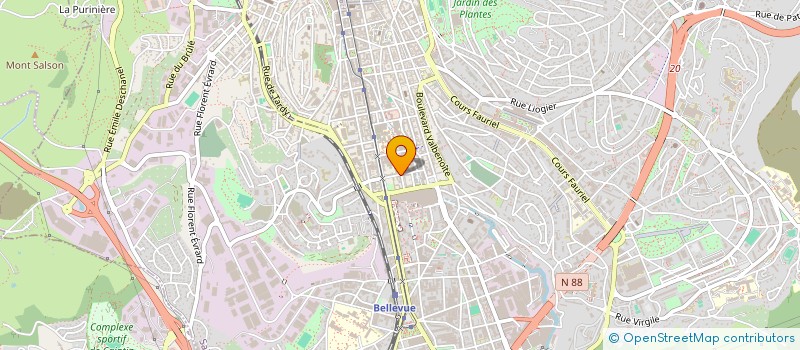 localisation de l'entreprise MONSIEUR BORIS RAUX  SAINT-ETIENNE