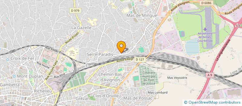 localisation de l'entreprise MONSIEUR BORIS REVEILLIEZ  NIMES